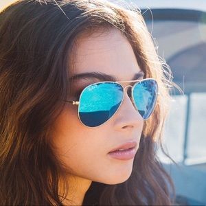 Ray-Ban Blue Aviator Sunglasses